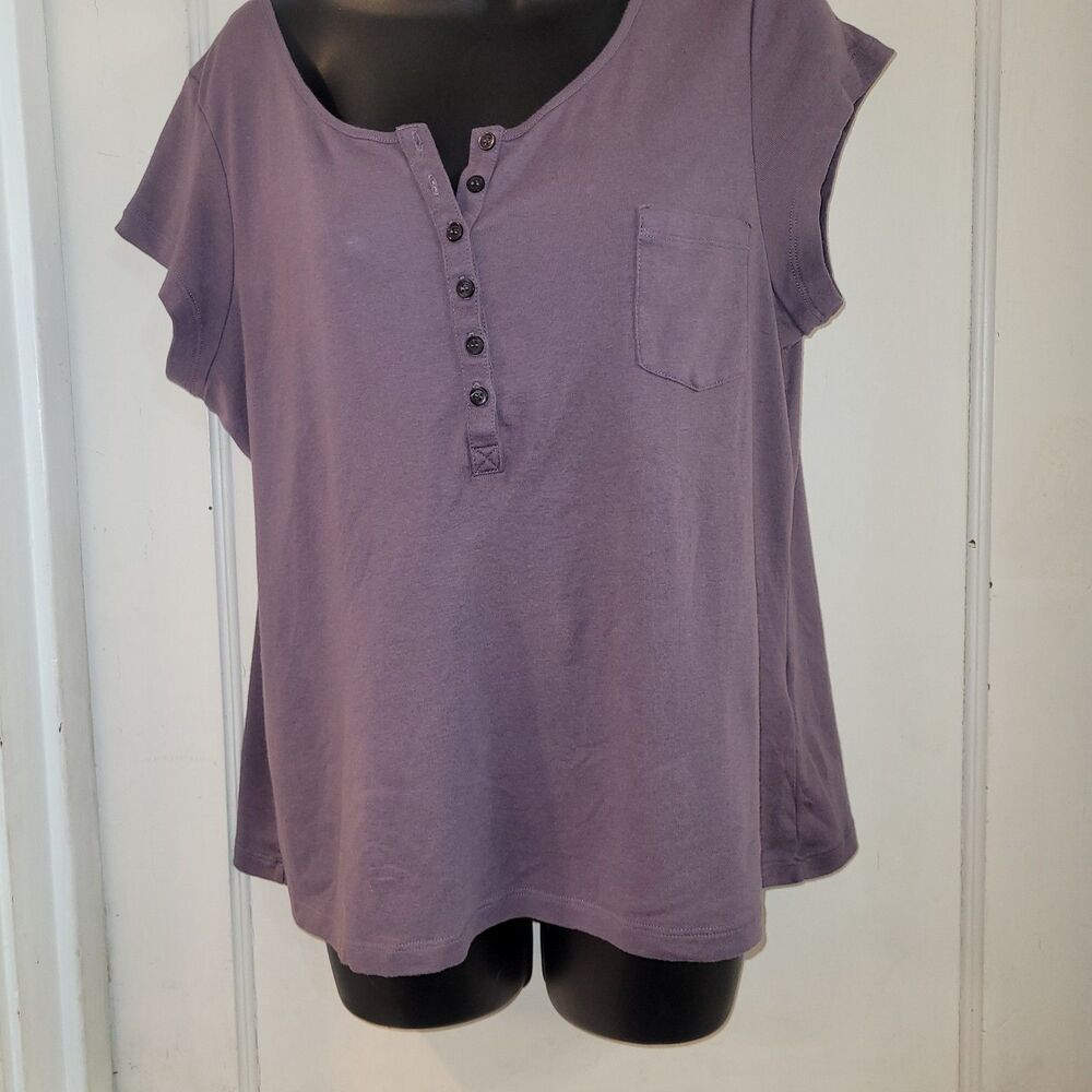 Purple Wrap tee UK 18/ US 14/Large
